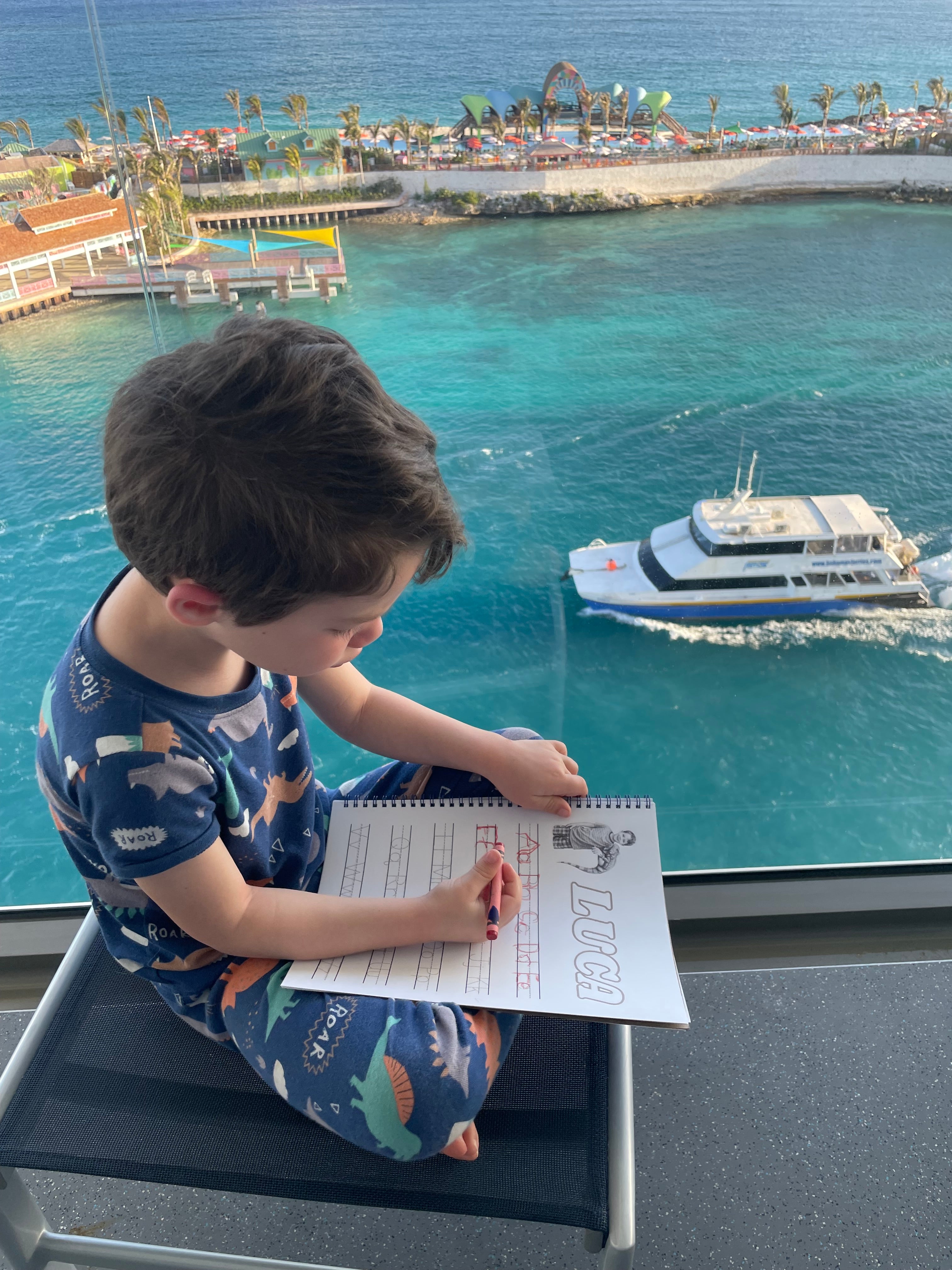 Luca tracing his name